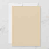 Goldenrod Grey Artistic Vintage Wedding 招待状 (裏面)