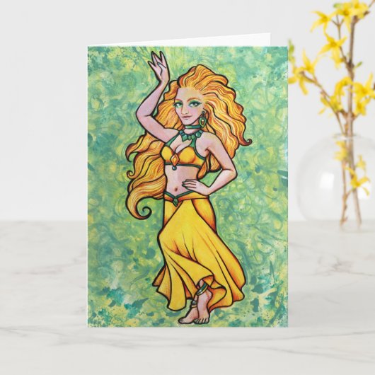 Goldens Belly Dancer                               カード (黄色い花)