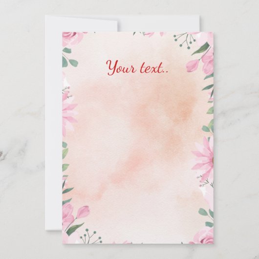 Golder Easter egg with photo 招待状 (裏面)