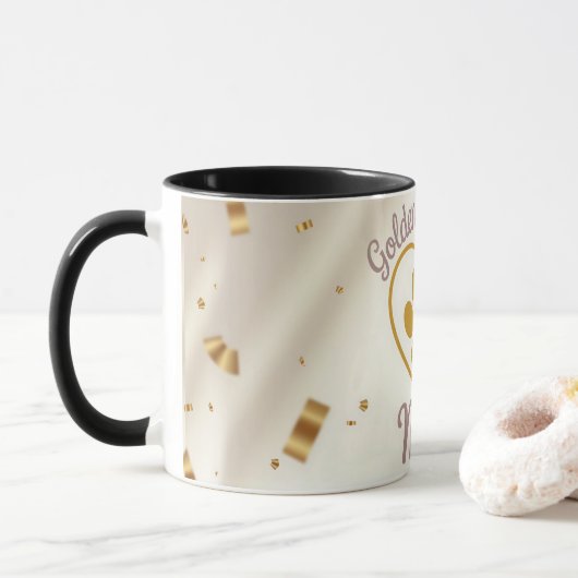 Golder Retriever Mom Custom Coffee Mug マグカップ (ドーナツ)