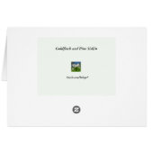 GoldfinchおよびマツSiskinの空白のなカード (裏面横)