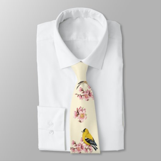 Goldfinchの桜のタイ ネクタイ (タイ)
