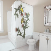 Goldfinchの鳥の野性生物のAudubonのシャワー・カーテン シャワーカーテン (インサイチュ)