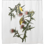 Goldfinchの鳥の野性生物のAudubonのシャワー・カーテン シャワーカーテン (正面)