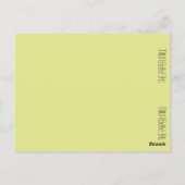 Goldfinch野鳥観察ブックマーク ポストカード (裏面)