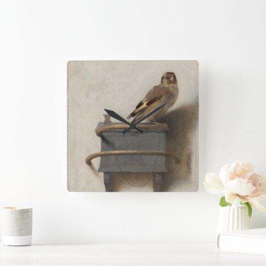 Goldfinch スクエア壁時計 (ホーム)