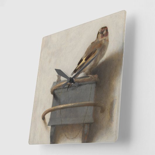 Goldfinch スクエア壁時計 (傾斜)