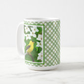 Goldfinch 絵画's – かわいいオリジナルドッグアート コーヒーマグカップ (正面左)