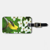 Goldfinch 絵画's – かわいいオリジナルドッグアート ラゲッジタグ (正面横)