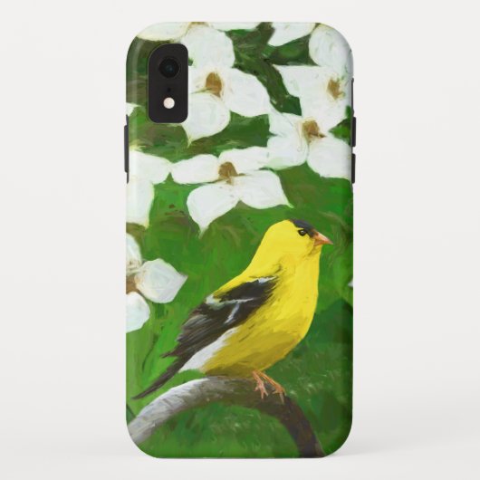 Goldfinch 絵画's – かわいいオリジナルドッグアート Case-Mate iPhoneケース (裏面)