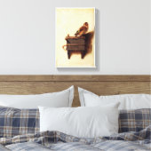 Goldfinch Carel Fabritiusの複製 キャンバスプリント (インサイチュ (寝室))