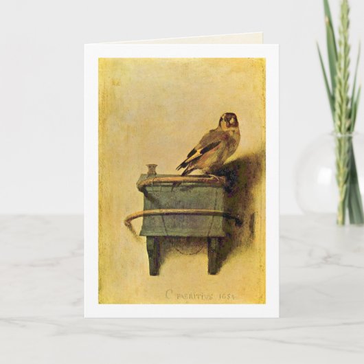Goldfinch。 Carel Fabritius著 カード (正面)