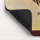 Goldfinch。、Carel Fabritius著Puttertje マウスパッド (コーナー)