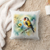 Goldfinch Emberizidae 050724AREF104 - Watercolor クッション (ブランケット)