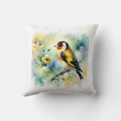 Goldfinch Emberizidae 050724AREF104 - Watercolor クッション (裏面)