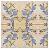 Goldfinchesおよびチコリー ファブリック (見本)