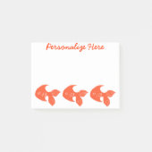 Goldfishパーソナライズされた Post-it® Notes 4 x 3 ポストイット (正面)