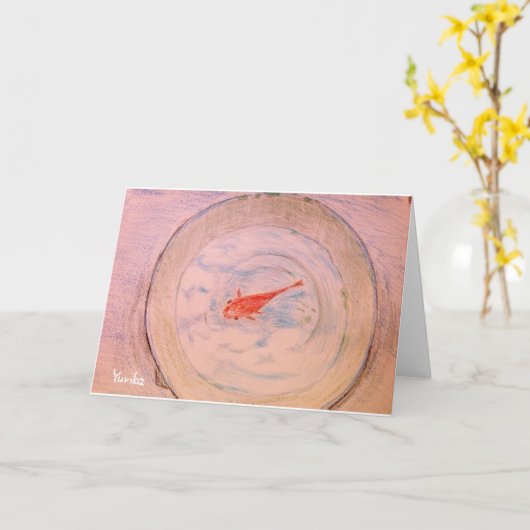 Goldfish カード (黄色い花)