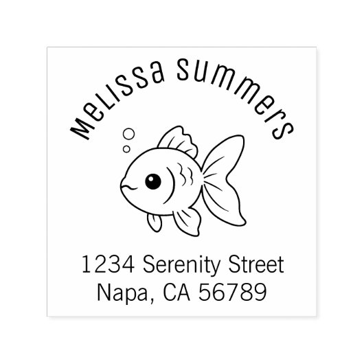 Goldfish Arch Address セルフインキングスタンプ (デザイン)