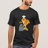 Goldfish Chef Ironic Quote Cute Fish Cooking Tシャツ (正面)