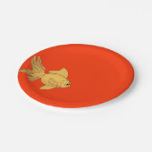 Goldfish Electric Orange ペーパープレート (アングル)