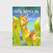 Goldfish Father's Day Card - Goldfish Card For Fat カード (正面)