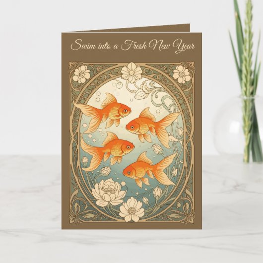 Goldfish Harmony Nowruz Celebration カード (正面)