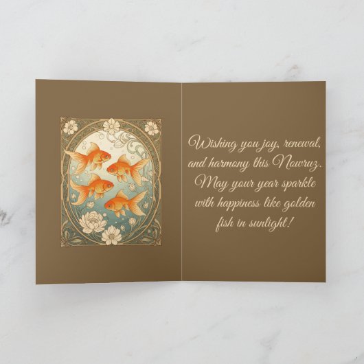 Goldfish Harmony Nowruz Celebration カード (内部)