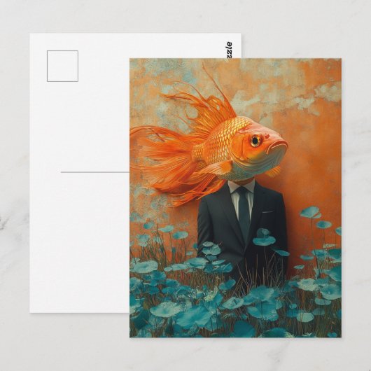 Goldfish in a Suit ポストカード (正面/裏面)