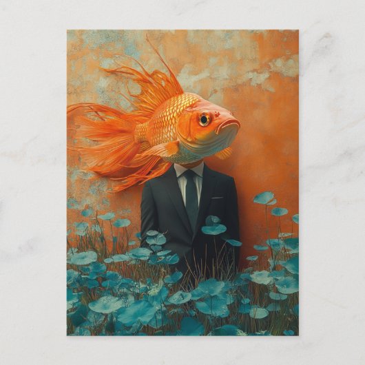 Goldfish in a Suit ポストカード (正面)