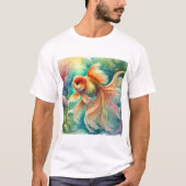 Goldfish in Tranquil Waters 240824AREF111 - Waterc Tシャツ (正面)