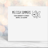 Goldfish Return Address セルフインキングスタンプ