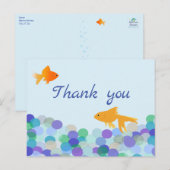 Goldfish Thank Youポストカード ポストカード (正面/裏面)