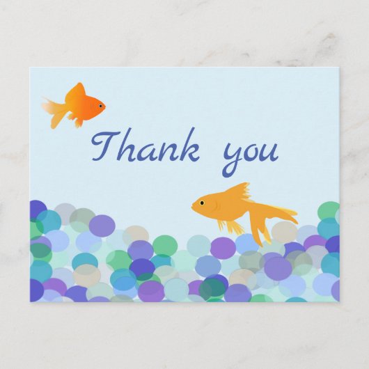 Goldfish Thank Youポストカード ポストカード (正面)