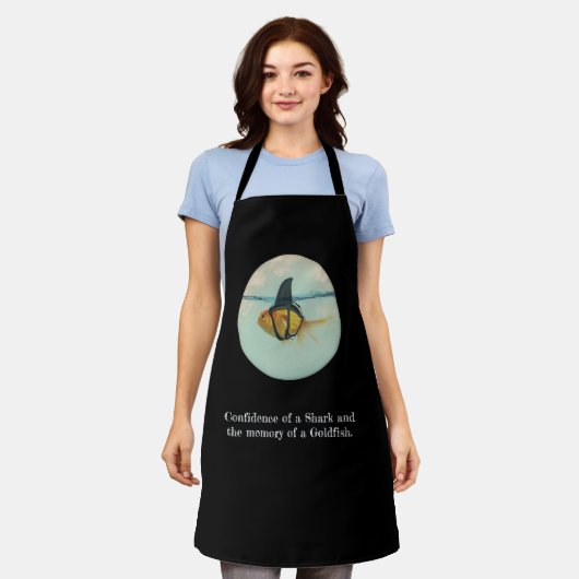 Goldfish with a Shark Fin エプロン (着用した状態)