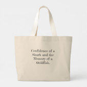 Goldfish with a Shark Fin ラージトートバッグ (裏面)