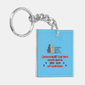 GoldHeartのお祝いのキーホルダー キーホルダー (正面左)