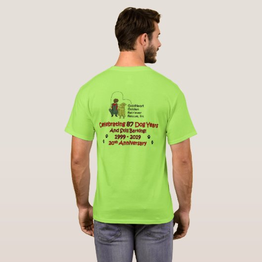 GoldHeartのチーム・メンバーのティー-あなたの役割にカスタマイズ Tシャツ (裏面フル)