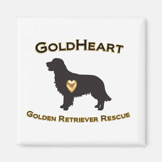 GoldHeart GRRマグネット(金ゴールドハート) マグネット (正面)
