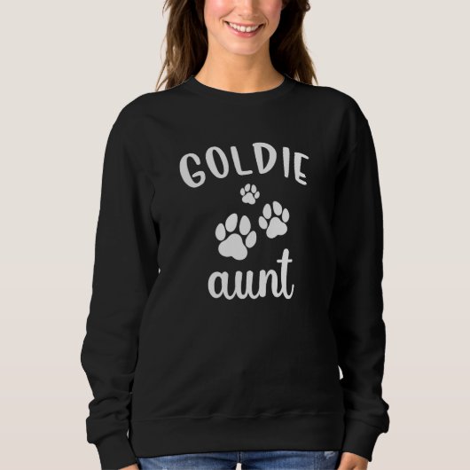Goldie Aunt Cute Dog Golden Retriever スウェットシャツ (正面)
