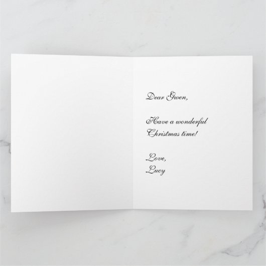 Goldie Doodle Greeting Card カード (内部)