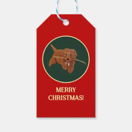 Goldie Doodle Red ギフトタグ