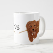 Goldie Golden Doodle ジャンボコーヒーマグカップ (正面右)