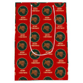 Goldie Golden Doodle ミディアムペーパーバッグ (裏面)