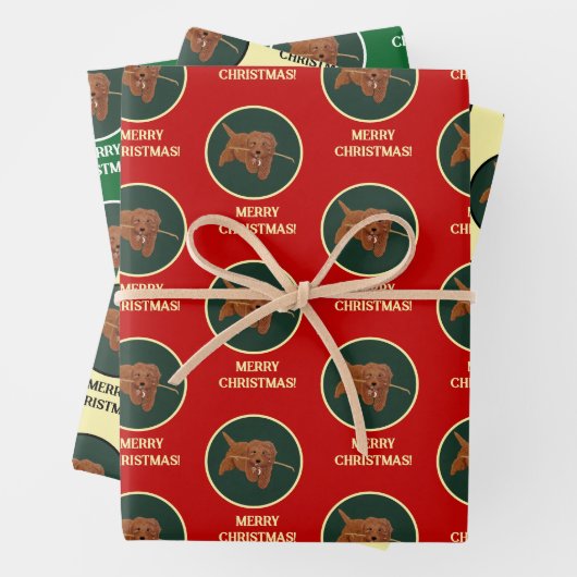 Goldie Golden Doodle ラッピングペーパーシート (インサイチュ)