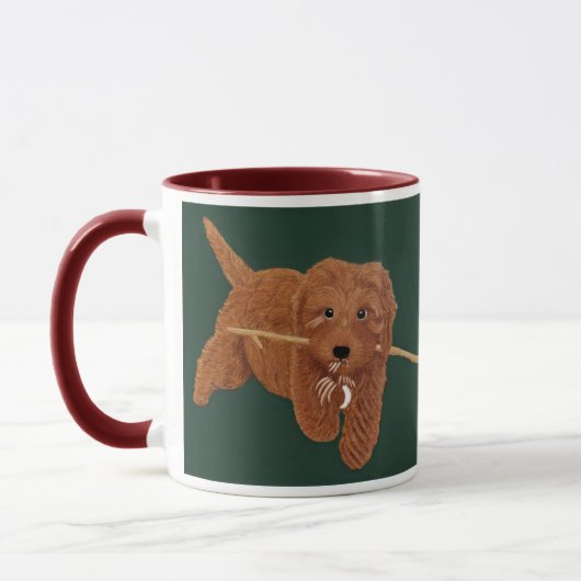 Goldie Golden Doodle Combo Mug マグカップ (左)