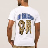 Goldikovaファンのワイシャツ(Je Saigneまたは) Tシャツ (裏面)