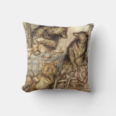 Goldilocksおよび3頭のくまの枕 クッション (正面)