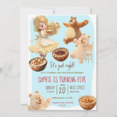 Goldilocks  Birthday Invitation 招待状 (正面)