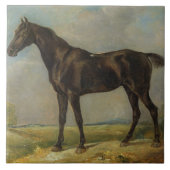 Goldingの巡査の黒い乗馬馬、c.1805-10 タイル (正面)